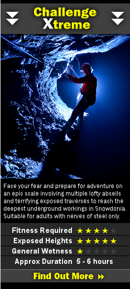 Information on our Challenge Xtreme underground trip