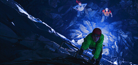 Climbing the Via Feratta on the Zip Below Xtreme